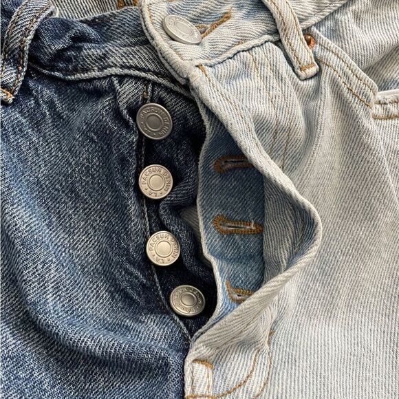 PacSun high rise straight leg duo color jeans - Picture 4 of 5